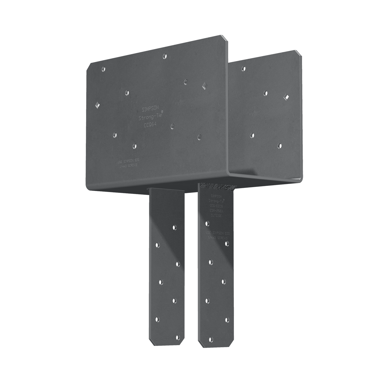 Simpson Strong-Tie CCQ64SDS2.5 CCQ™ Column Cap for 6x Beam, 4x Post with Strong-Drive® SDS Screws