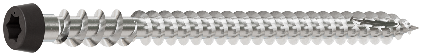 Simpson Strong-Tie DCU234C316GR04 Deck-Drive™ DCU COMPOSITE Screw — #10 x 2-3/4 in. T20, Type 316, Gray 04 (70-Qty) (Pack of 5)
