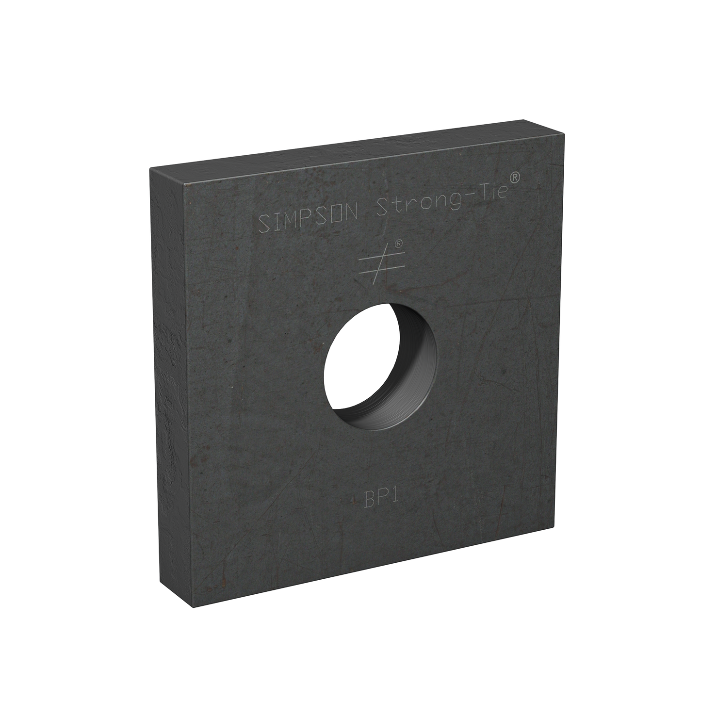 Simpson Strong-Tie BP 1 BP 3-1/2 in. x 3-1/2 in. Bearing Plate with 1 in. Bolt Dia. (Pack of 40)