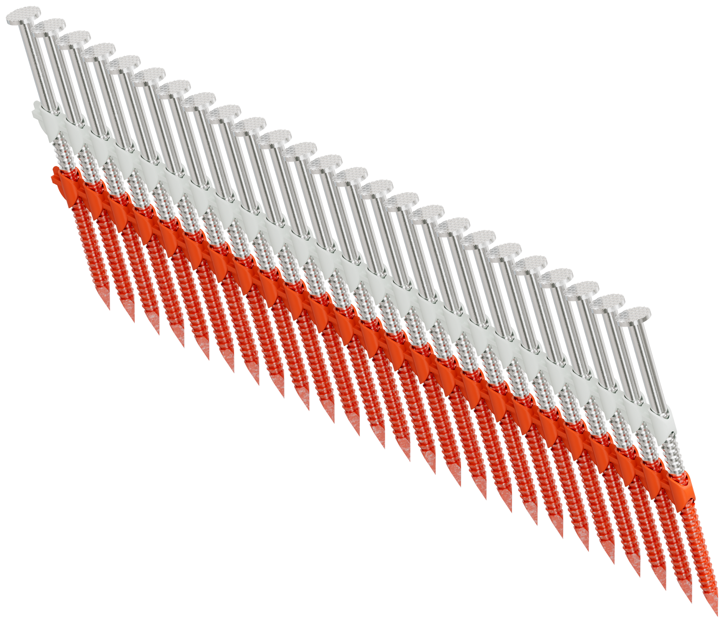 Simpson Strong-Tie T11A250CNB 20°–22° Plastic Strip, Full Round Head, Ring-Shank Nail — 2-1/2 in. x 0.120 in. Type 316 (4000-Qty) (Pack of 80)