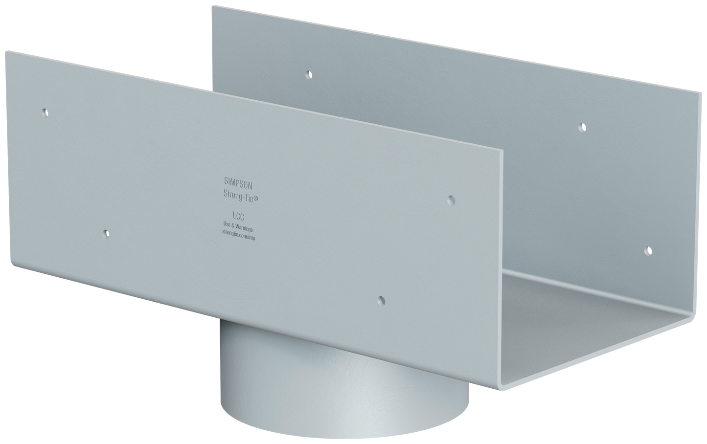 Simpson Strong-Tie LCC5.25-4 LCC 5-3/8 in. Column Cap for 4 in. Outside Diameter Lally Column (Pack of 6)