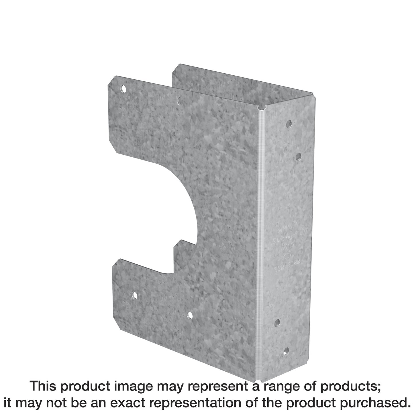 Simpson Strong-Tie SS2.5 SS 16-Gauge Galvanized Stud Shoe for 3x Stud (Pack of 1350)