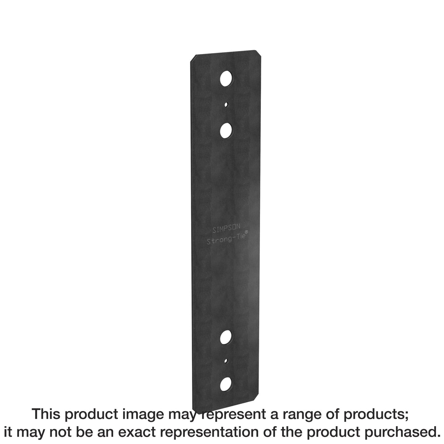 Simpson Strong-Tie PS418PC PSPC 4 in. x 18 in. Black Powder-Coated Piling Strap