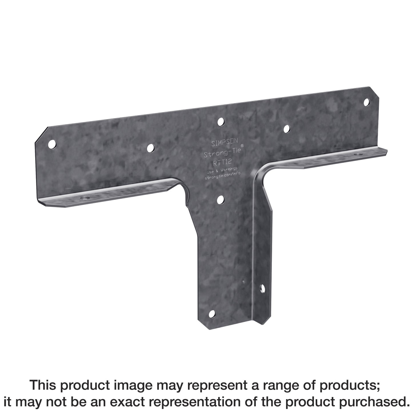 Simpson Strong-Tie RTT12 RTT 18-Gauge Galvanized Rigid Tie® Connector for 2x Post, 1x Joist (Pack of 1200)