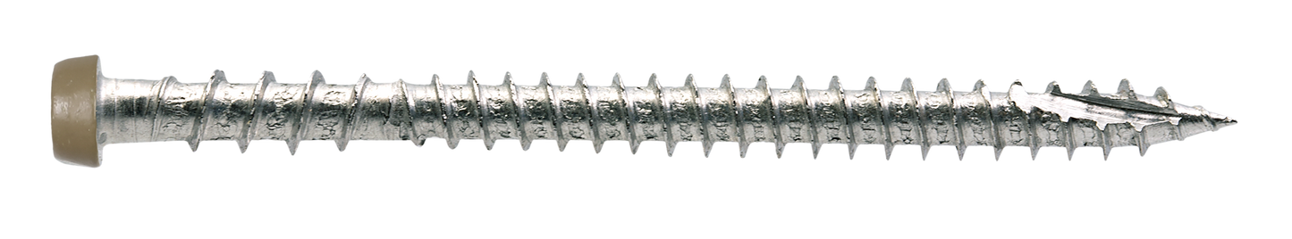 Simpson Strong-Tie DCU234S316BR05 Deck-Drive™ DCU COMPOSITE Screw (Collated) — #10 x 2-3/4 in. Type 316, Brown 05 (1000-Qty)
