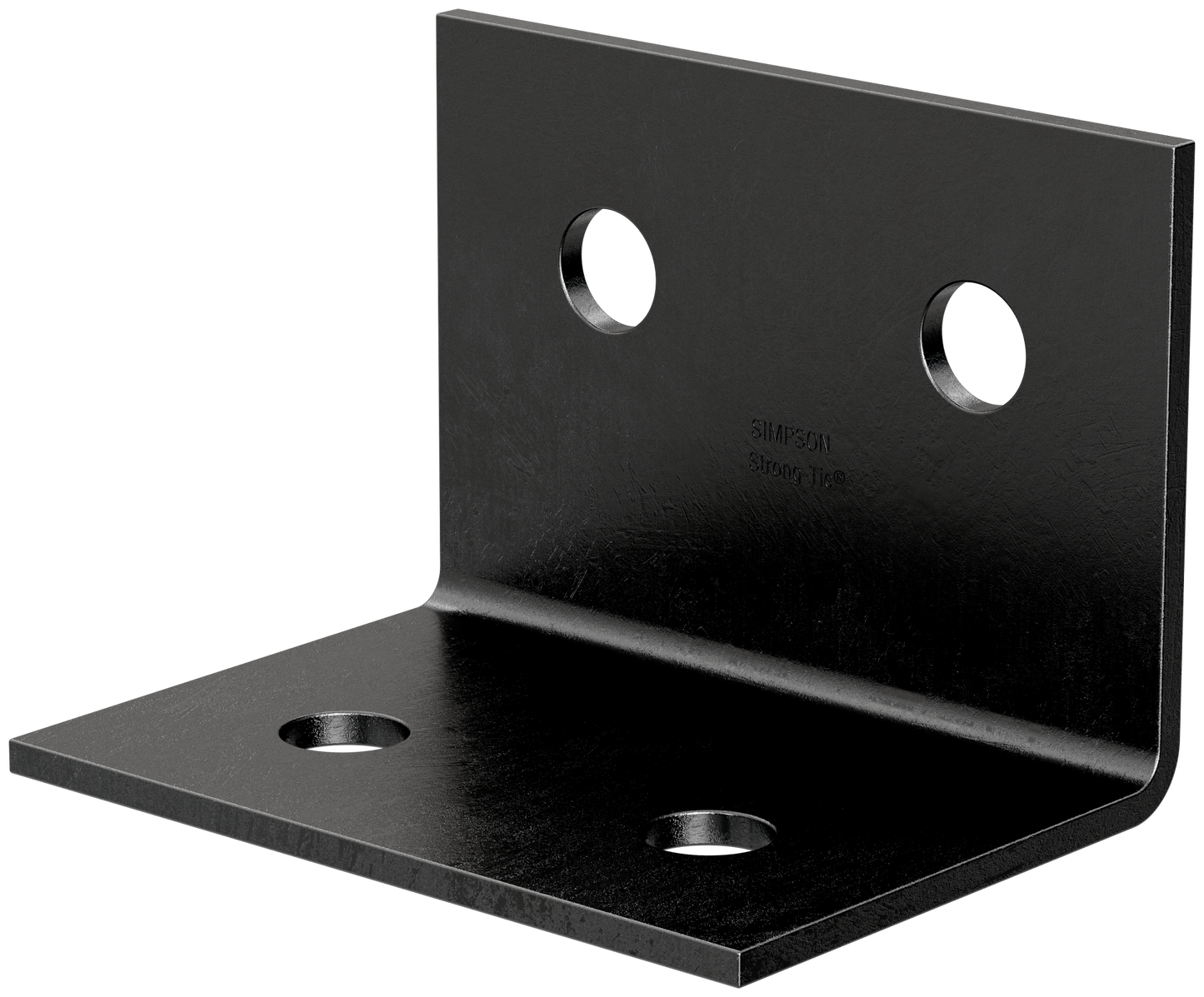 Simpson Strong-Tie HL46PC HLPC 4-1/4 in. x 6 in. Black Powder-Coated Ornamental Heavy Angle