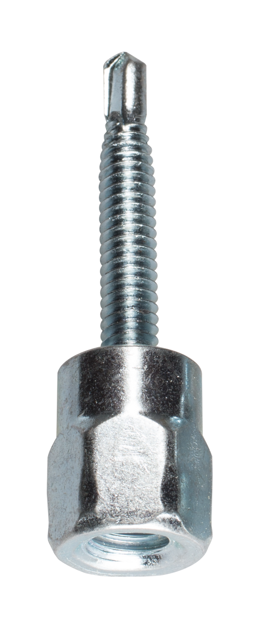 Simpson Strong-Tie RSV37112 Steel Rod Hanger 1/4 in. x 1-1/2 in. Vertical Threaded Anchor for 3/8 in. Rod (25-Qty) (Pack of 10)