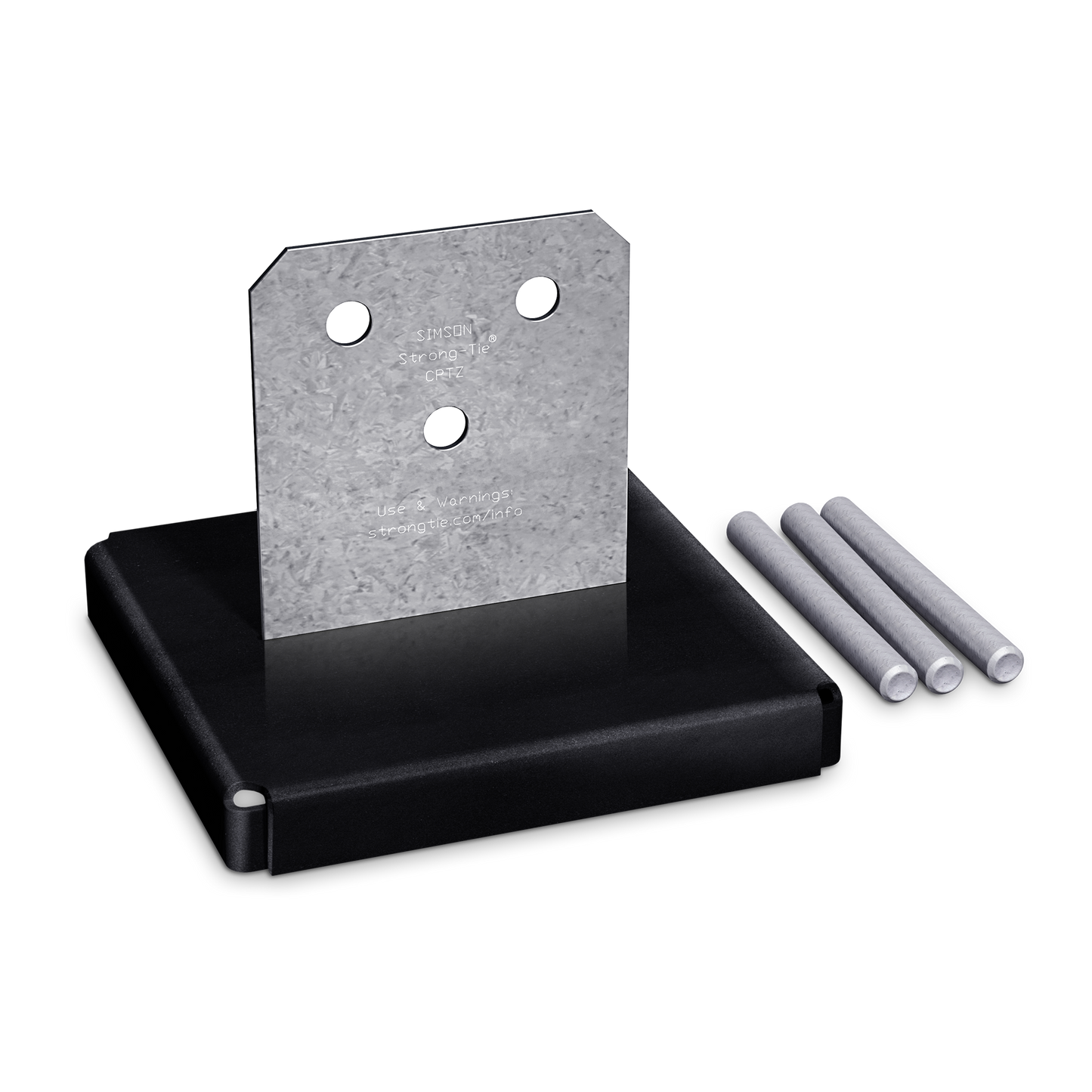 Simpson Strong-Tie CPT88Z CPTZ™ ZMAX® Galvanized Concealed Post Base for 8x8 (Pack of 180)
