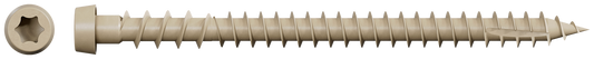 Simpson Strong-Tie DCU234STN02 Deck-Drive™ DCU COMPOSITE Screw (Collated) — #10 x 2-3/4 in. Quik Guard® Tan 02 (1000-Qty)