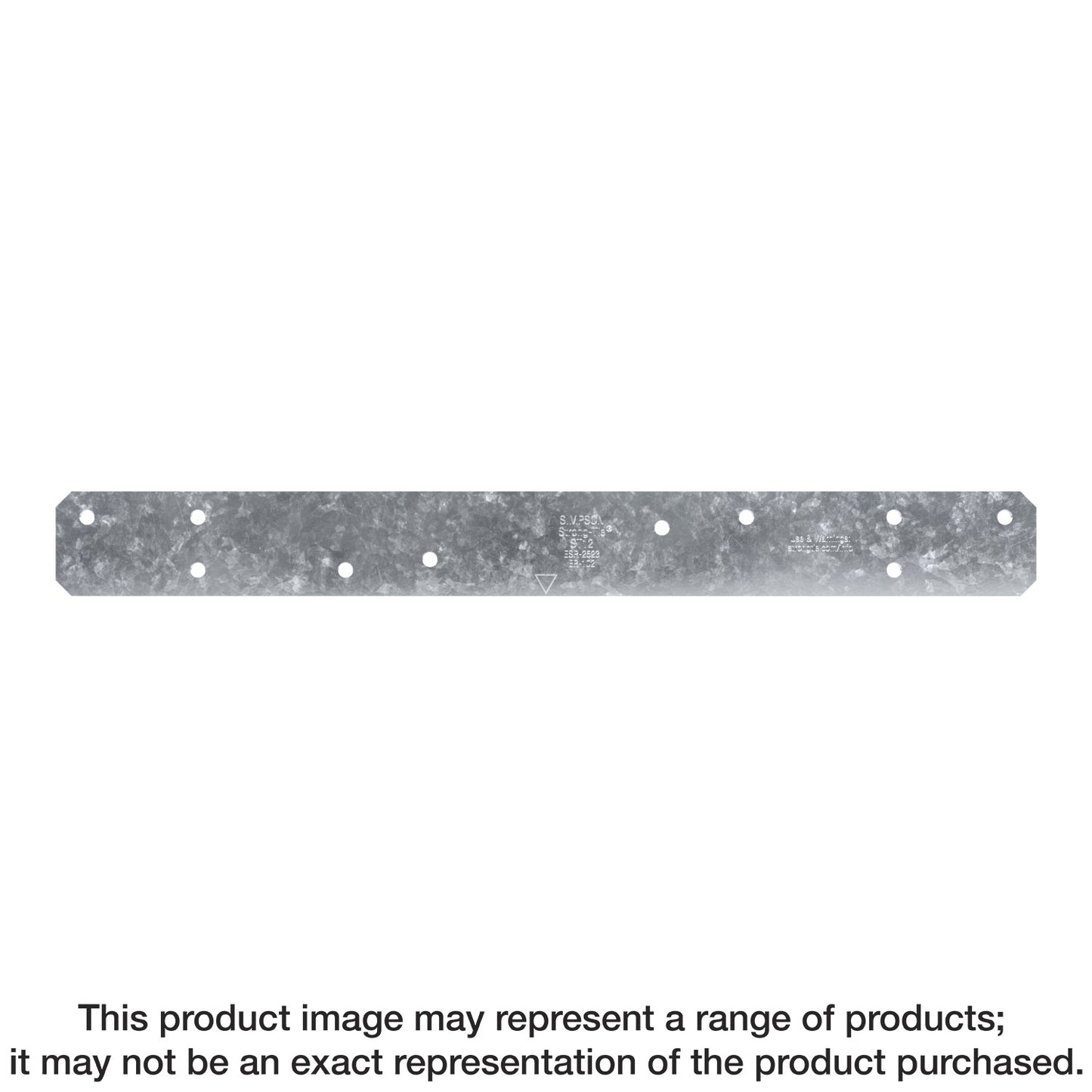 Simpson Strong-Tie ST12 ST 11-5/8 in. 16-Gauge Galvanized Strap Tie (Pack of 100)