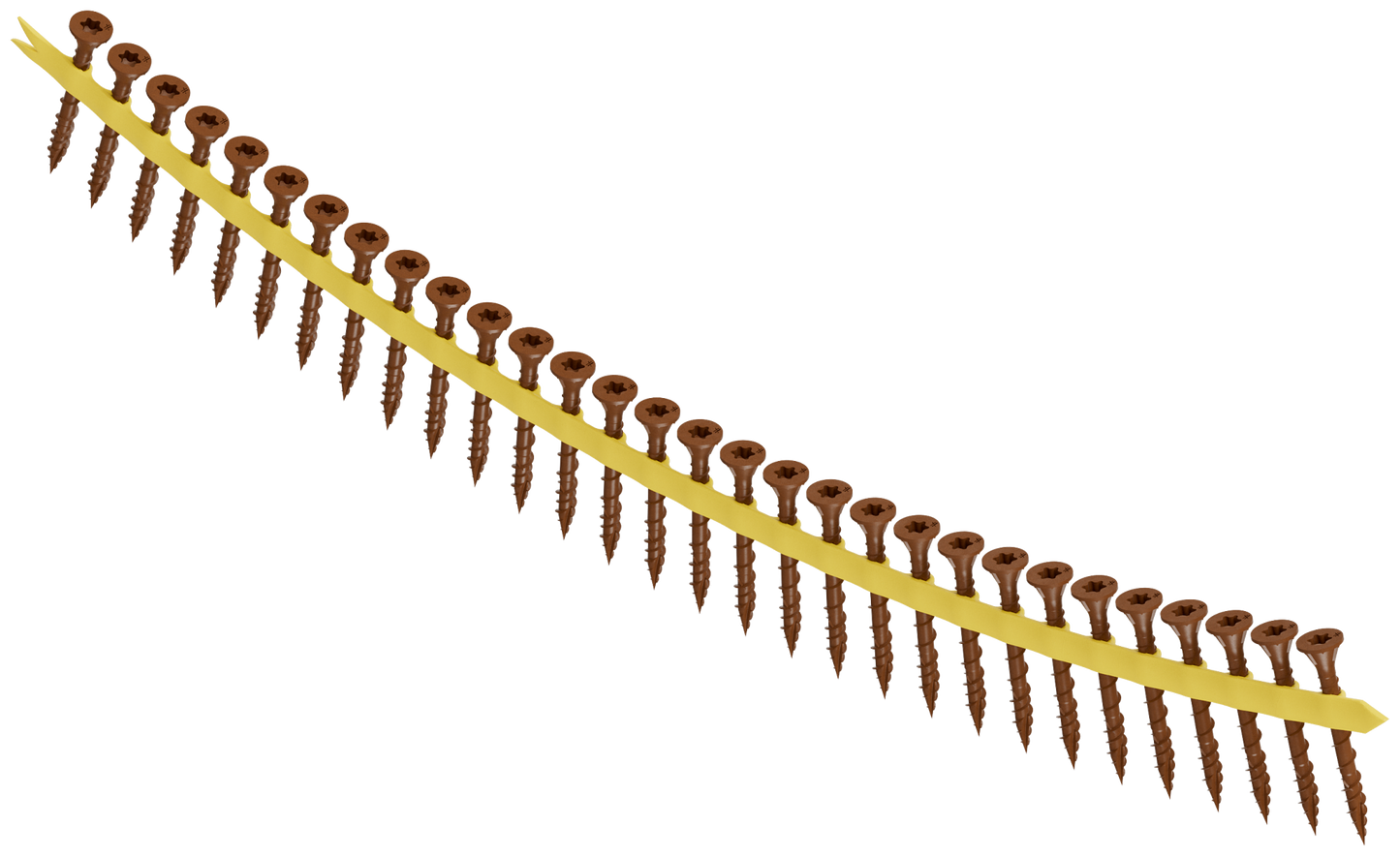 Simpson Strong-Tie DSVR158S Deck-Drive™ DSV WOOD Screw (Collated) — #8 x 1-5/8 in. T25 6-Lobe, Red (2000-Qty)