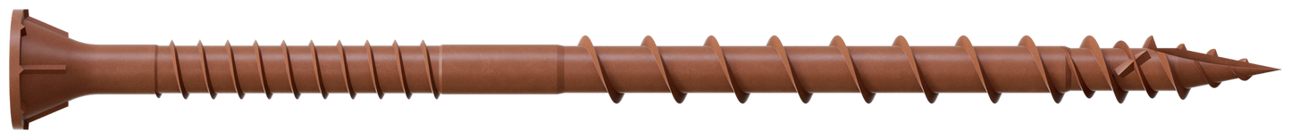 Simpson Strong-Tie DSVR312MB Deck-Drive™ DSV WOOD Screw — #10 x 3-1/2 in. T-25, Flat Head, Quik Guard®, Red (1000-Qty) (Pack of 64)
