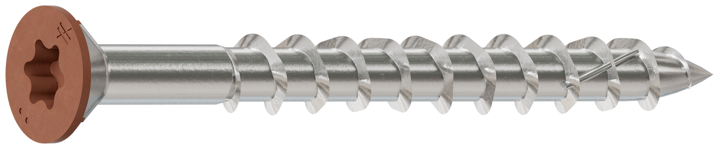 Simpson Strong-Tie S10250WCI Deck-Drive™ DWP WOOD SS Screw — #10 x 2-1/2 in. T25, Trim Head, Type 305, Tan 03 (1750-Qty)