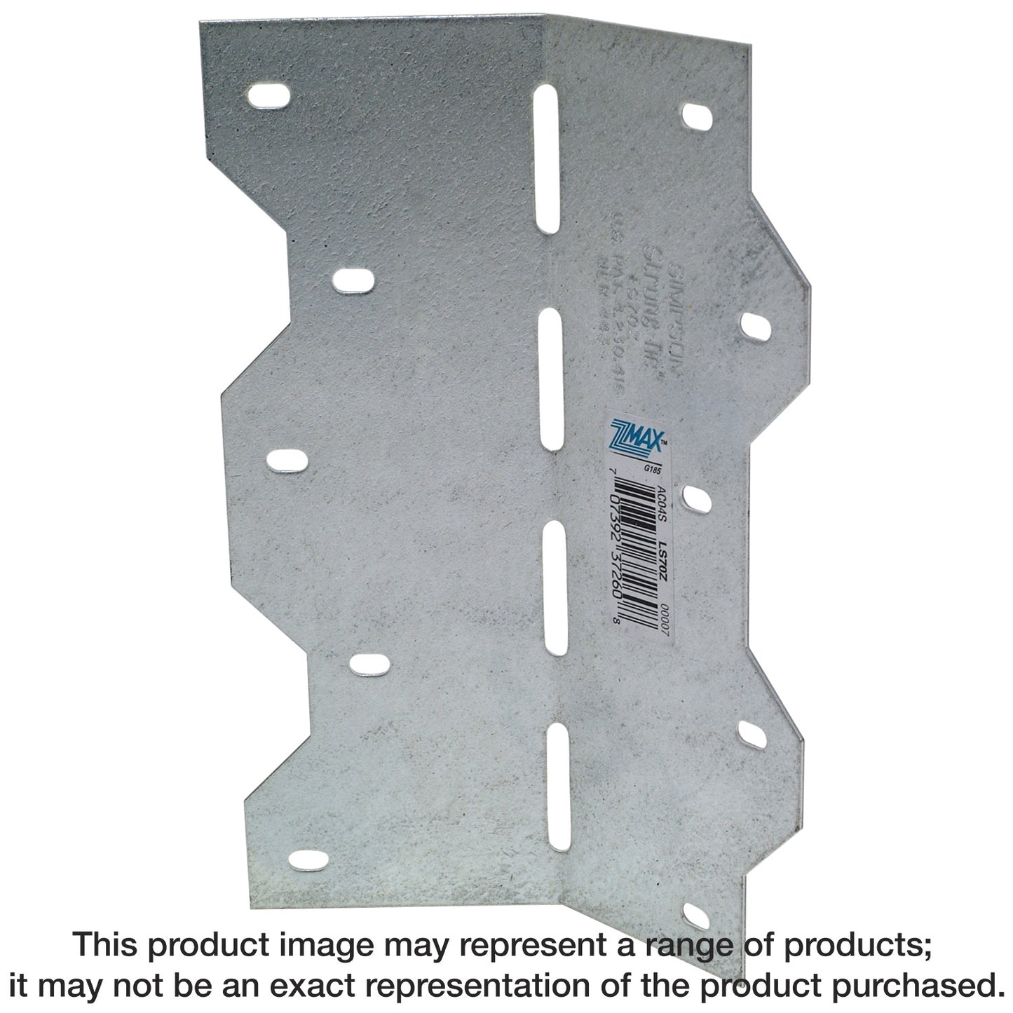 Simpson Strong-Tie LS70Z LS 6-3/8 in. 18-Gauge ZMAX® Galvanized Adjustable L Angle