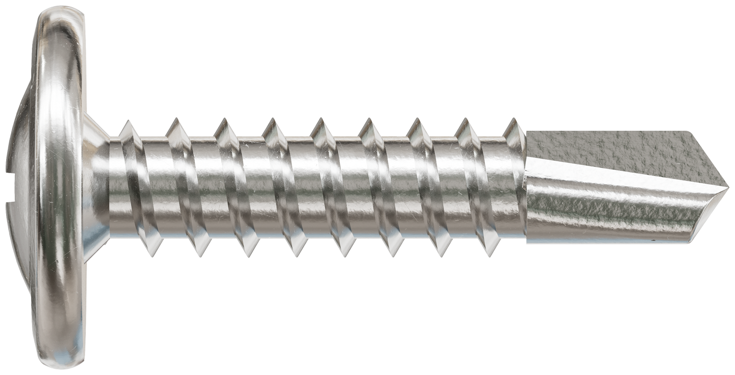 Simpson Strong-Tie F08T125KDB Self-Drilling Wire-Lath Modified Truss-Head Screw — #8 x 1-1/4 in. Type 410 (4000-Qty)