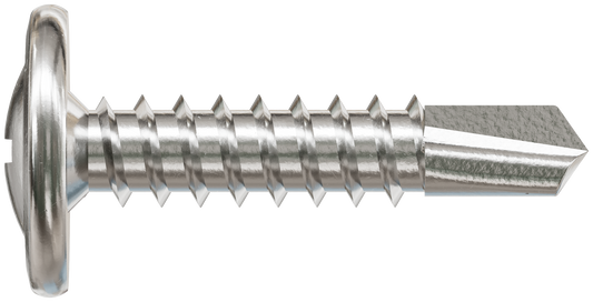 Simpson Strong-Tie F08T125KDB Self-Drilling Wire-Lath Modified Truss-Head Screw — #8 x 1-1/4 in. Type 410 (4000-Qty) (Pack of 64)