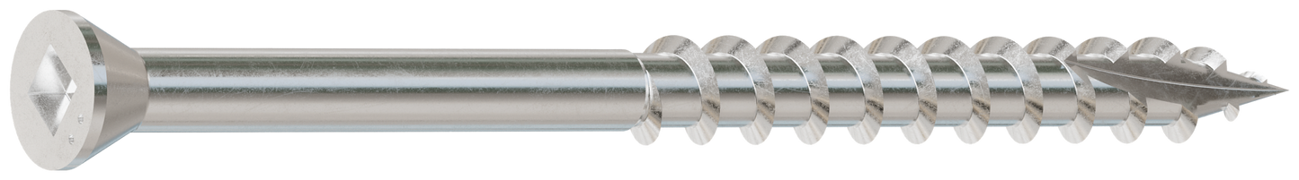Simpson Strong-Tie S07225FBB Trim-Head Screw, Square Drive — #7 x 2-1/4 in. #1 SQ, Type 305 (3000-Qty) (Pack of 64)