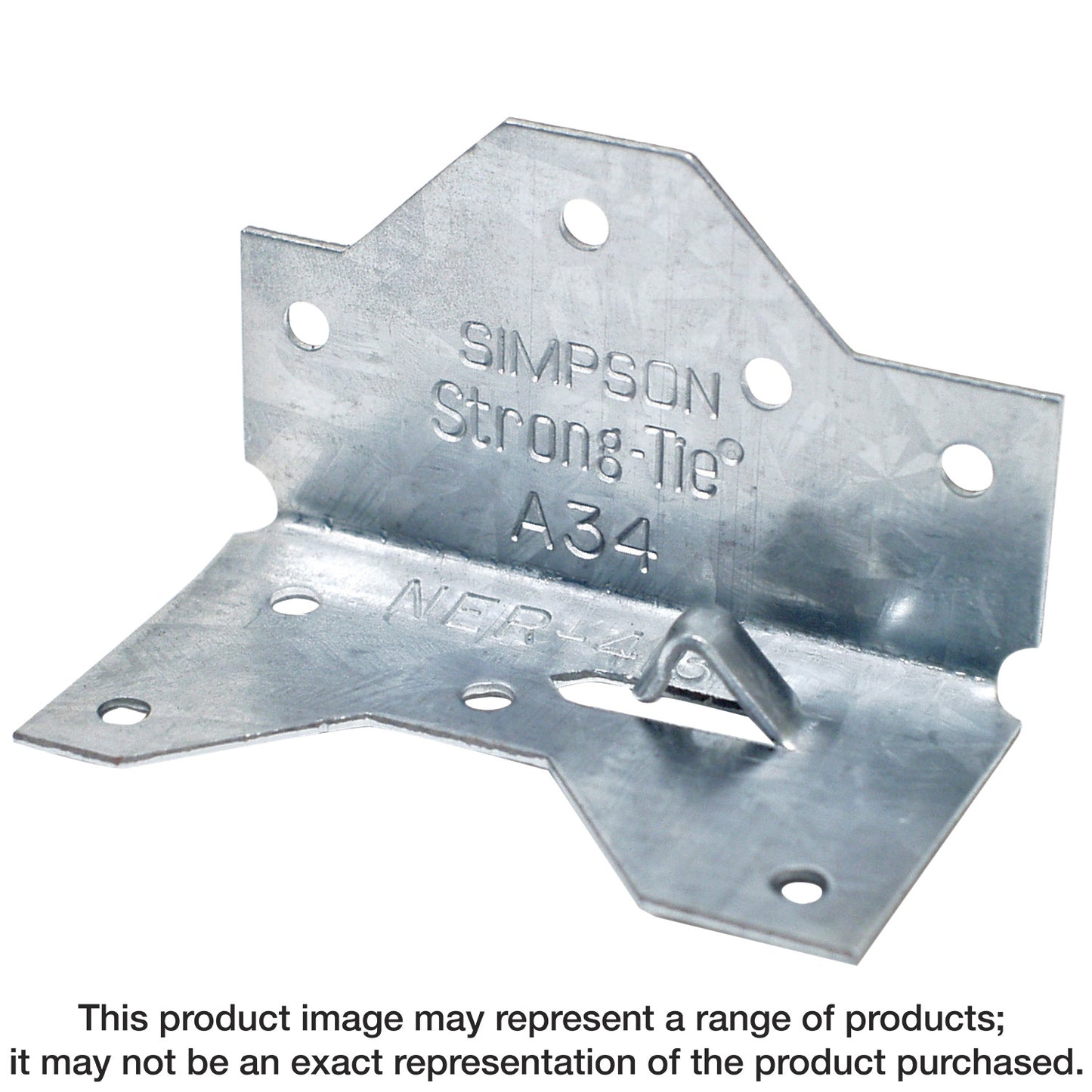 Simpson Strong-Tie A34Z 1-7/16 in. x 2-1/2in. ZMAX® Galvanized Framing Angle (Pack of 100)