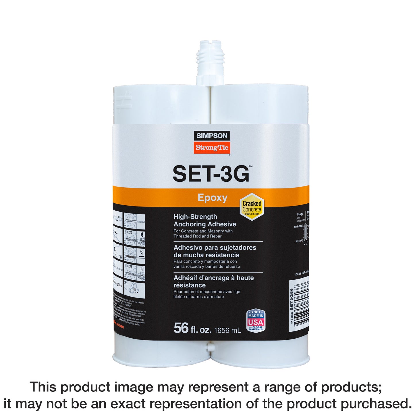 Simpson Strong-Tie SET3G56 SET-3G® 56 oz. High-Strength Epoxy Adhesive (Pack of 6)