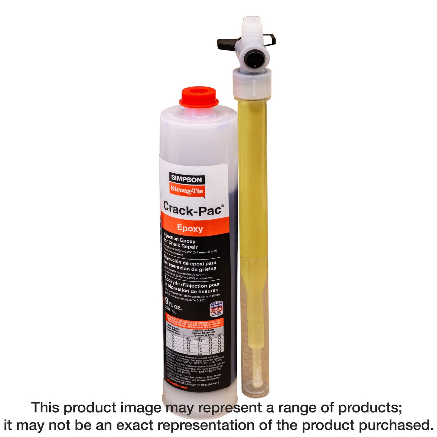 Simpson Strong-Tie ETIPAC2G10 Crack-Pac® 9-oz. Single-Cartridge Injection Epoxy