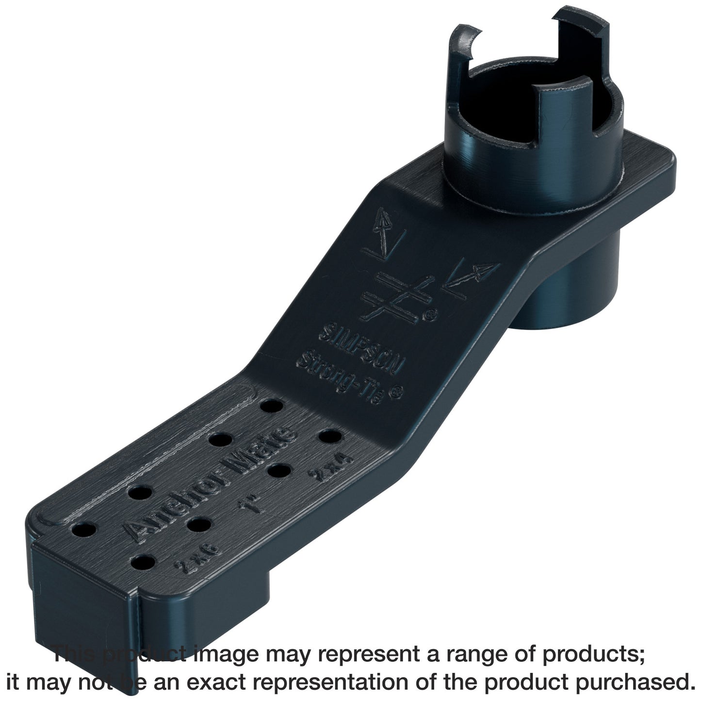 Simpson Strong-Tie AM 1 AnchorMate® 1-in. Dia. Anchor Bolt Holder — Black (100-Qty)