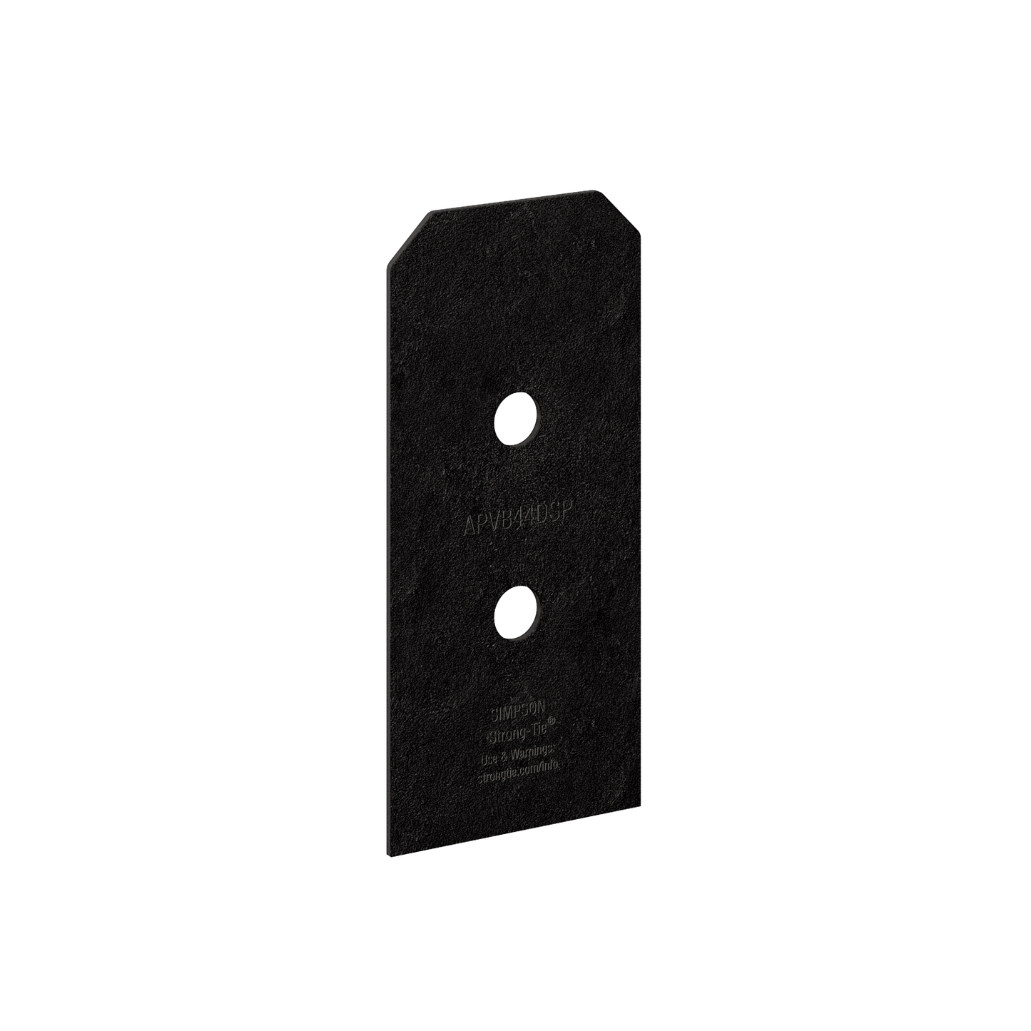 Simpson Strong-Tie APVB44DSP Outdoor Accents® Avant Collection™ ZMAX®, Black Post Base Side Plate for 4x (Qty-2) (Pack of 8)