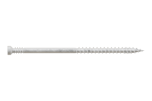 Simpson Strong-Tie FT07300R300W Finish Trim Screw — #7 x 3 in. T10, Trim-Head, Quik Guard®, White (300-Qty) (Pack of 6)