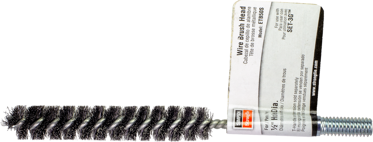 Simpson Strong-Tie ETB50S ETBS 1/2-in. Wire Hole-Cleaning Brush Head (Pack of 25)