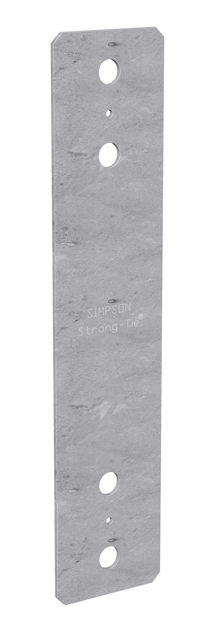 Simpson Strong-Tie PS418 PS 4 in. x 18 in. Hot-Dip Galvanized Piling Strap (Pack of 10)