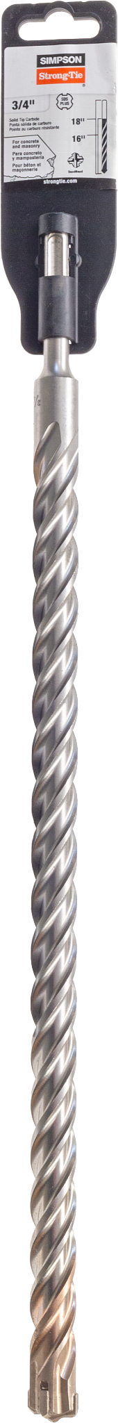 Simpson Strong-Tie MDPL07518Q 3/4 in. x 18 in. SDS-plus® Quad-Head Shank Drill Bit