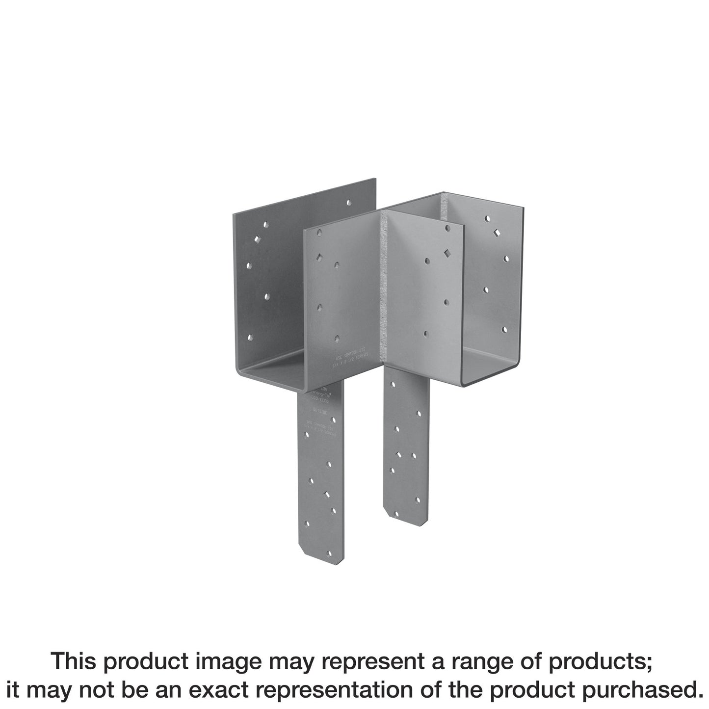 Simpson Strong-Tie ECCLRQ666SDS ECCLRQ L-Shape End Column Cap for 6x Beams, 6x Post w/ SDS Screws, Skewed Right (Pack of 60)