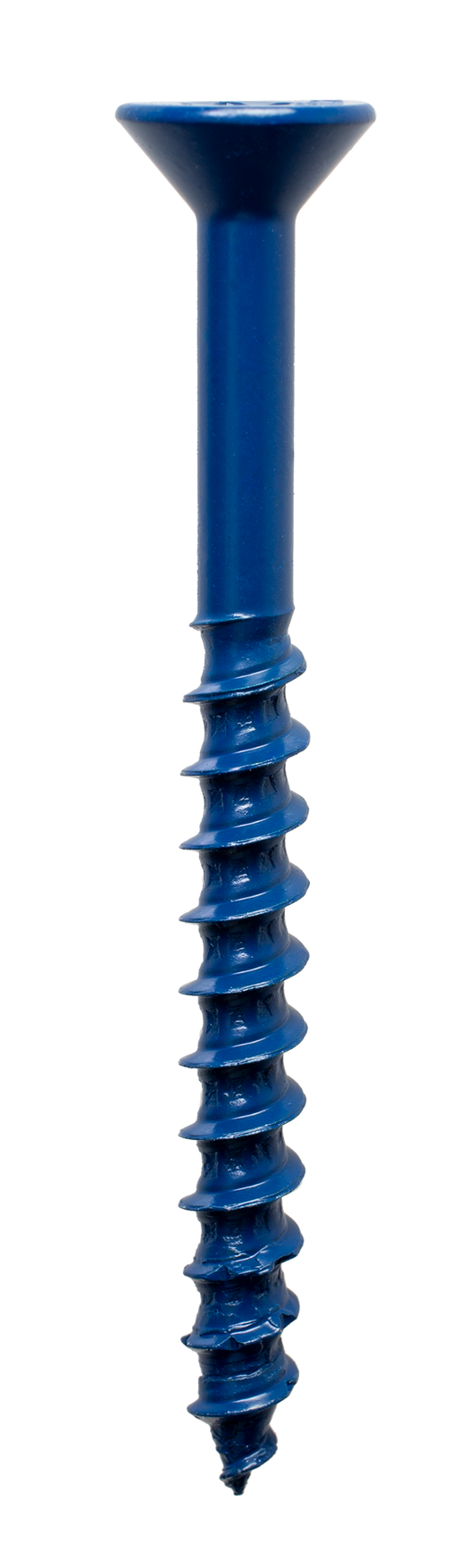 Simpson Strong-Tie TNT25234TF Titen Turbo™ — 1/4 in. x 2-3/4 in. 6-Lobe Flat-Head Concrete and Masonry Screw, Blue (100-Qty) (Pack of 420)