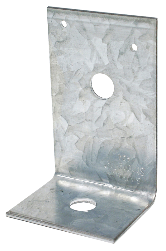 Simpson Strong-Tie A24 2 in. x 3-7/8 in. x 2-1/2 in. Galvanized Angle (Pack of 25)