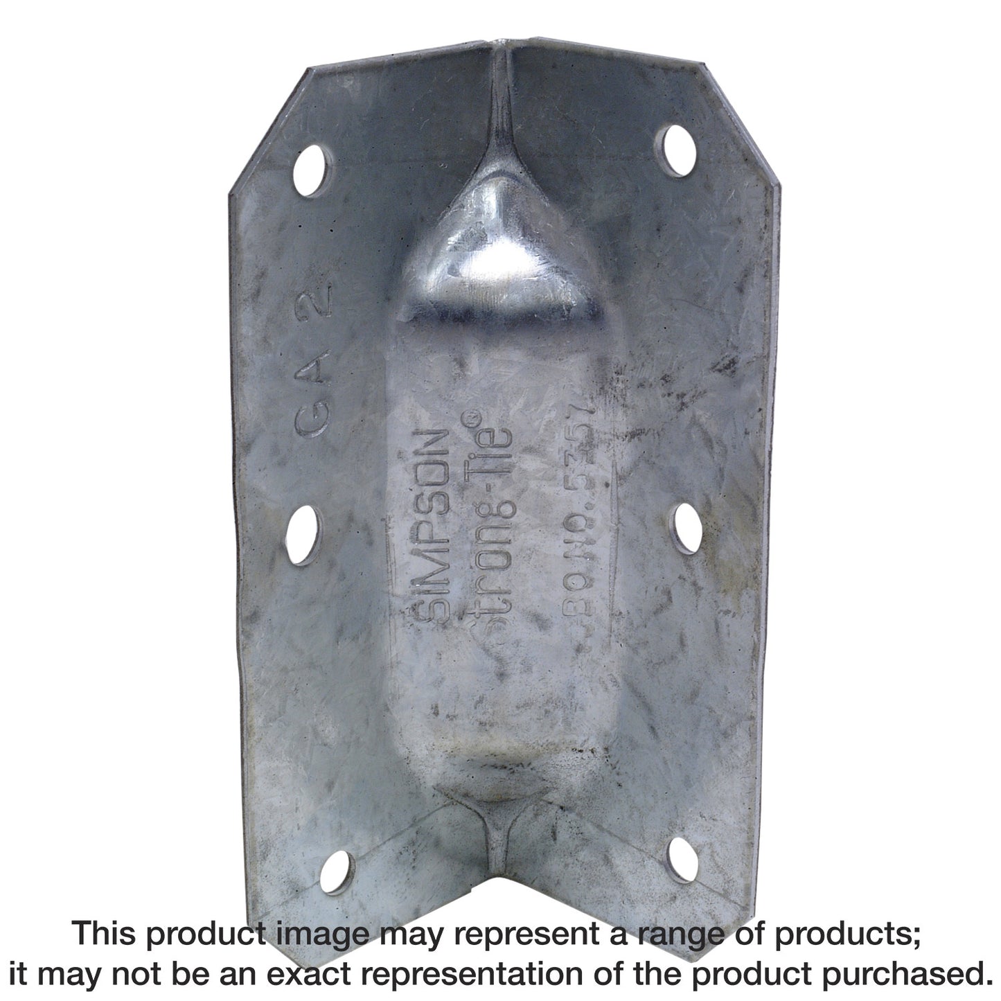 Simpson Strong-Tie GA2 GA 3-1/4 in. 18-Gauge Galvanized Gusset Angle (Pack of 100)