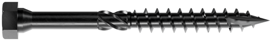 Simpson Strong-Tie SDHR10X100-R25 Strong-Drive® SDHR COMBO-HEAD Screw — 10 mm x 100 mm, Black E-Coat (25-Qty) (Pack of 6)