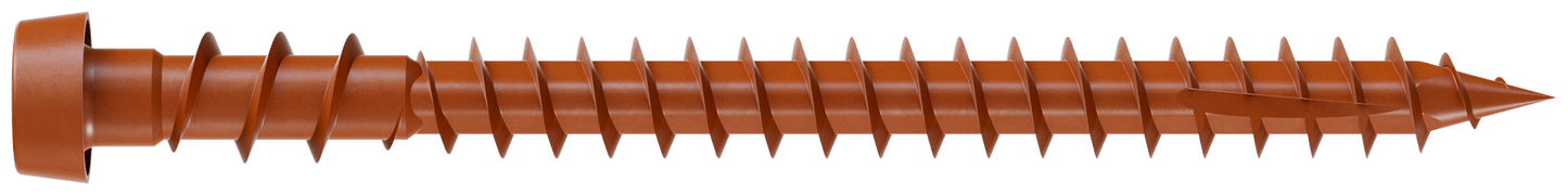 Simpson Strong-Tie DCU238STN01 Deck-Drive™ DCU COMPOSITE Screw (Collated) — #10 x 2-3/8 in. Quik Guard® Tan 01 (1000-Qty) (Pack of 100)