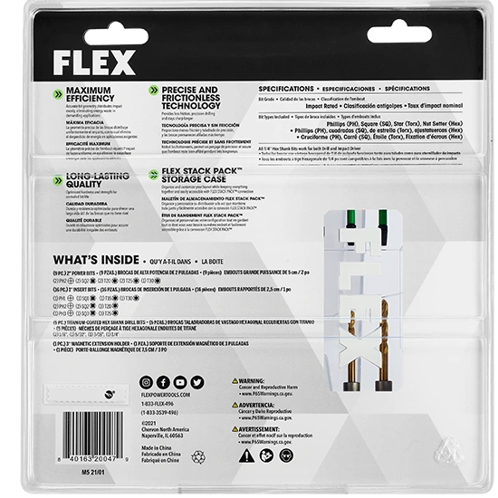 FLEX FAM10001-31 31 pc. Impact Drill and Drive Bit Set