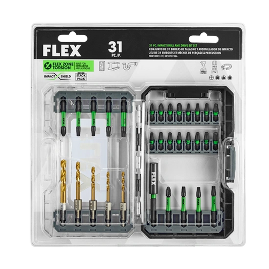 FLEX FAM10001-31 31 pc. Impact Drill and Drive Bit Set