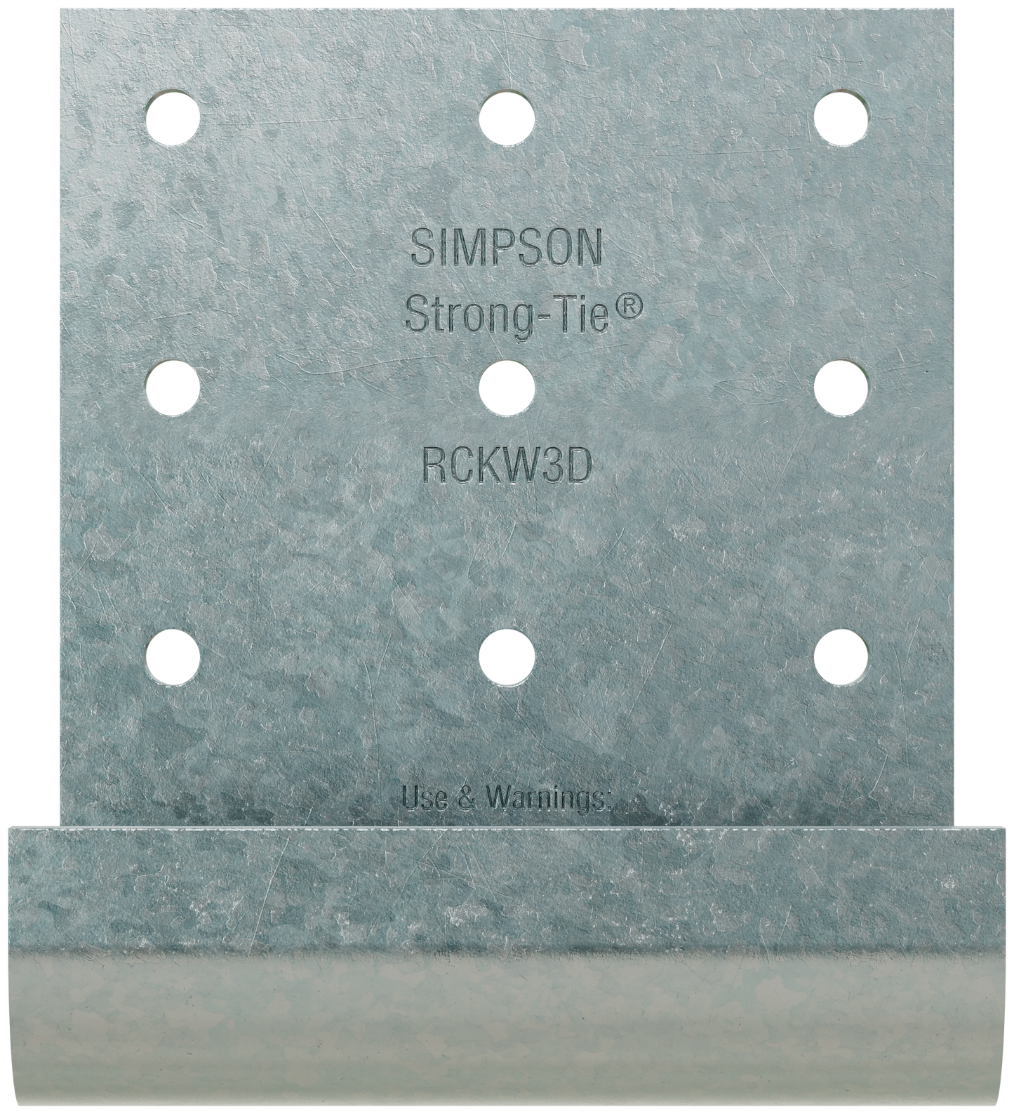 Simpson Strong-Tie RCKW3D-R10 RCKW™ 3-in. Two-Anchor Kneewall Connector Clip (Qty-10) (Pack of 120)