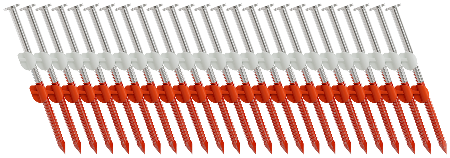 Simpson Strong-Tie S11A250CNB 20°–22° Plastic Strip, Full Round Head, Ring-Shank Nail — 2-1/2 in. x 0.120 in. Type 304 (4000-Qty) (Pack of 80)