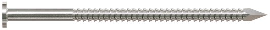 Simpson Strong-Tie T10ACN1 Common Nail, Annular Ring Shank — 3-in. x .148-in. Type 316 Stainless Steel (1 lb.) (Pack of 10)