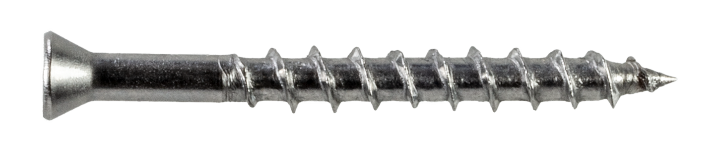 Simpson Strong-Tie T07162WP1 Deck-Drive™ DWP WOOD SS Screw — #7 x 1-5/8 in. T-15, Trim Head, Type 316 (1 lb.) (Pack of 800)