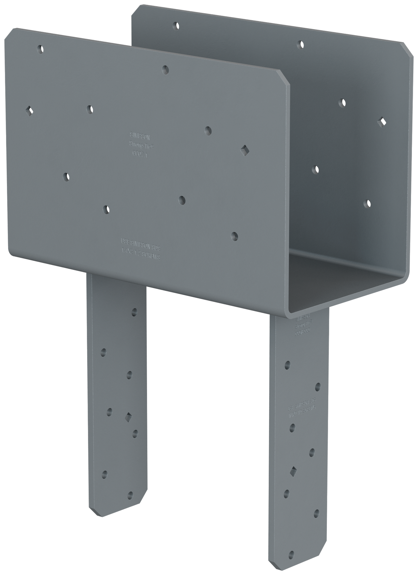 Simpson Strong-Tie CCQ7.1-7.1SDS2.5 CCQ™ Column Cap for 7 in. Beam, 7 in. Post with Strong-Drive® SDS Screws