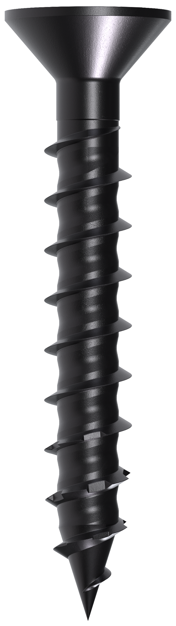 Simpson Strong-Tie TNTBL25134TF Titen Turbo™ — 1/4 in. x 1-3/4 in. 6-Lobe Flat-Head Concrete and Masonry Screw, Black (100-Qty)
