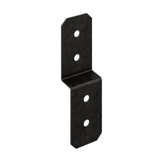 Simpson Strong-Tie APVDJT2-4 Outdoor Accents® Avant Collection™ 3-in. ZMAX®, Black Powder-Coated Deck Joist Tie for 2x (Pack of 24)