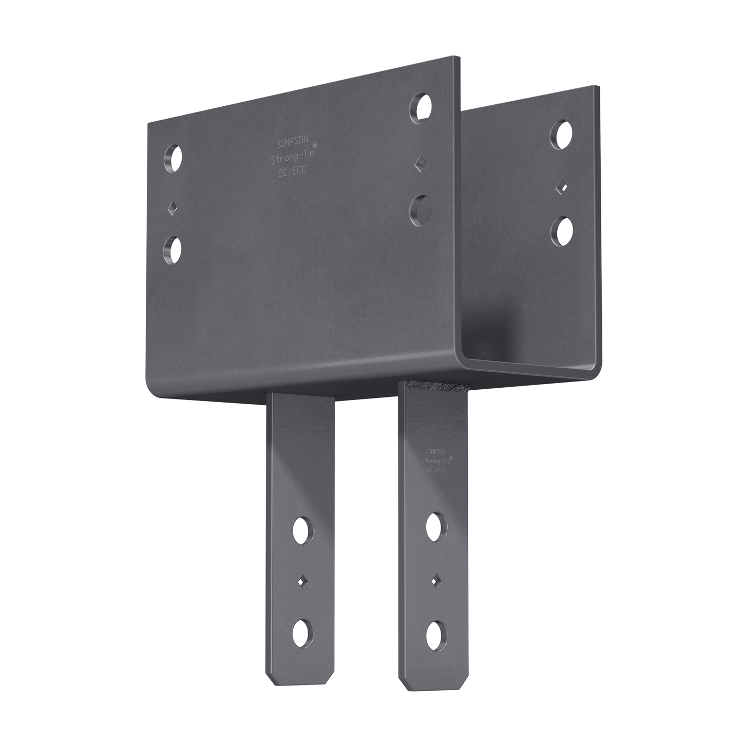 Simpson Strong-Tie CC5 1/4-6 CC Column Cap for 5-1/8 in. Beam, 6x Post (Pack of 2)