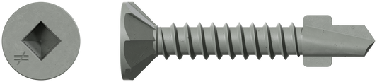 Simpson Strong-Tie CBSDQ106-5K CBSDQ Sheathing-to-CFS Screw — #8 x 1-1/16 in. #2 Square Undersized, Quik Guard® (5000-Qty) (Pack of 48)