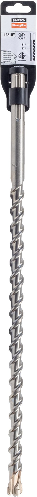 Simpson Strong-Tie MDMX08121Q 13/16 in. x 21 in. SDS-max® Shank Quad-Head Drill Bit