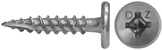 DAGGERZ LOPROT17GPSSS1010 10-13 x 1 square/phillips gimlet point screws 302 stainless steel