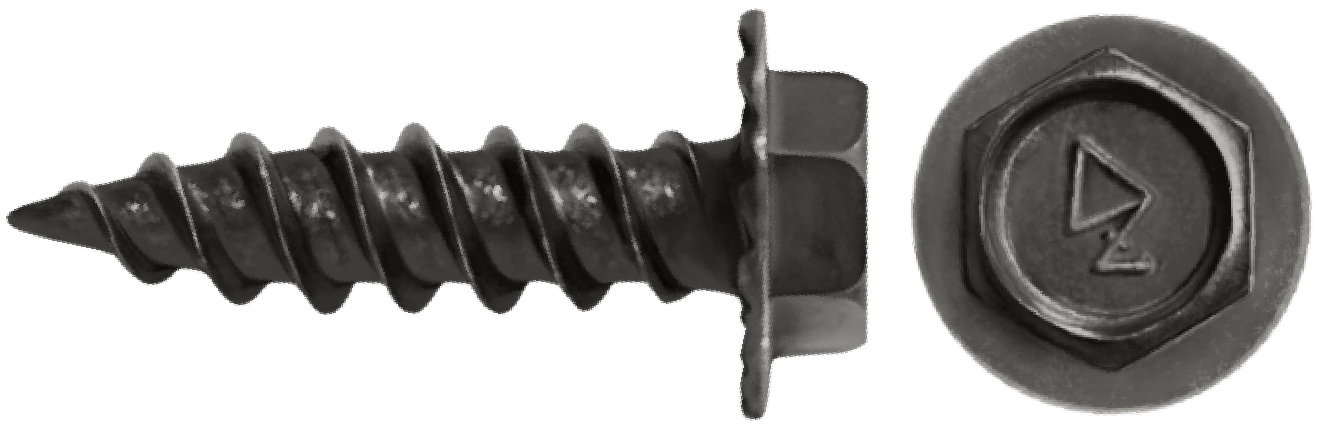 DAGGERZ SMCT101128BRZ 10 x 1-1/2 unslotted hex washer head w/serrations sheet metal screws dagger-guard bronze